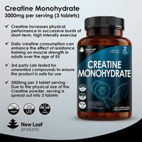  New Leaf Creatine Monohydrate Tablets